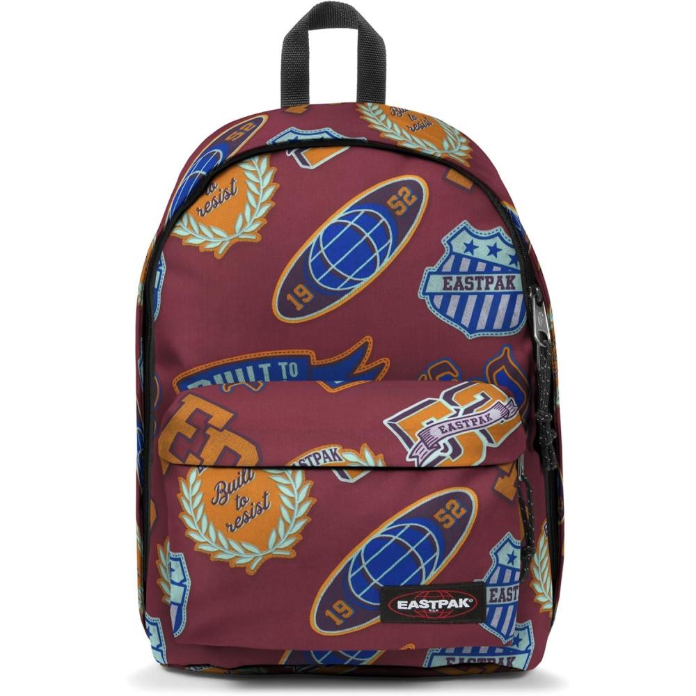 imageEASTPAK Out Of Office  31L Backpack with Dual Compartments 16 Laptop Sleeve Security Pocket Bottle Holder ampamp Air Mesh Straps Wine BurgundyClash Burgundy