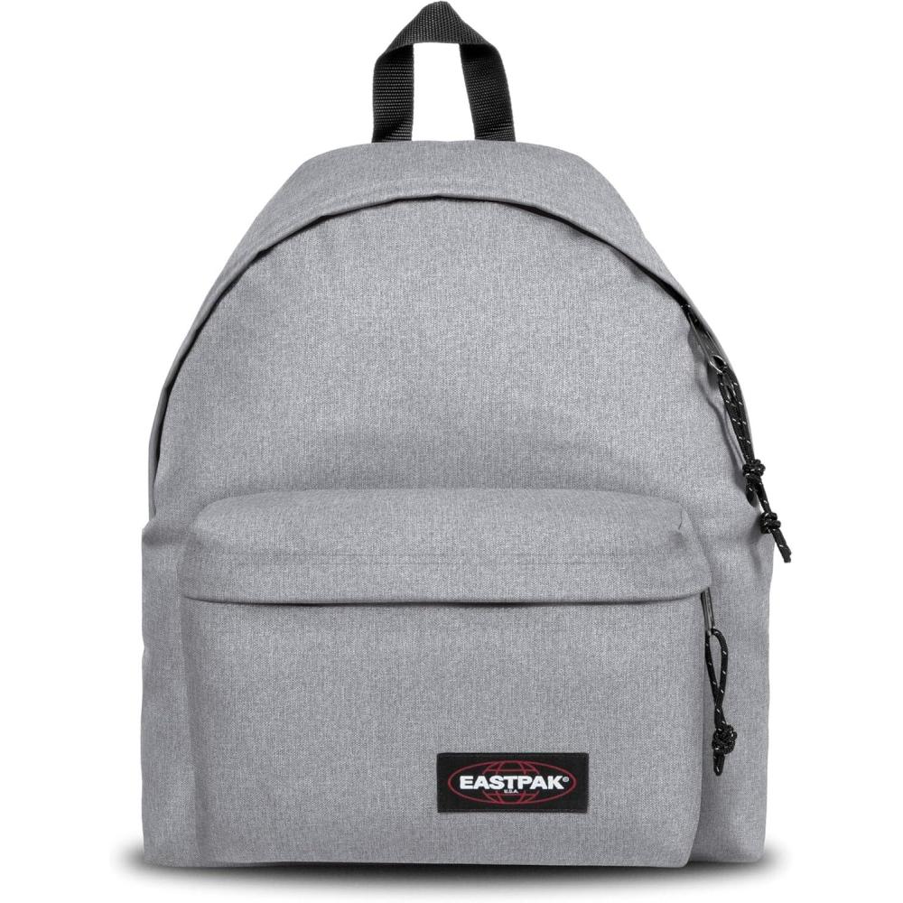 imageEASTPAK Padded PakR  24L Iconic Backpack with Front Pocket WaterResistant Fabric Vegan Materials ampamp Adjustable Straps Checker Wine BurgundySunday Grey