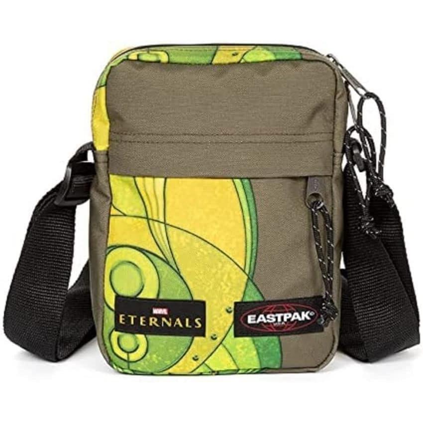 imageEASTPAK The One  Compact Crossbody Bag with Multiple Zipped Pockets Adjustable Strap Everyday UtilityGilgamesh Yello