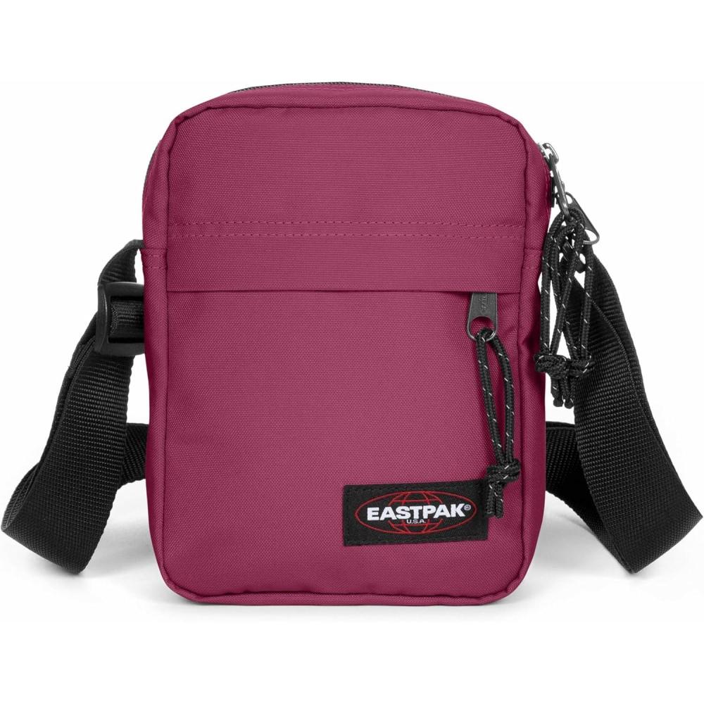 imageEASTPAK The One  Compact Crossbody Bag with Multiple Zipped Pockets Adjustable Strap Everyday UtilityWine Burgundy