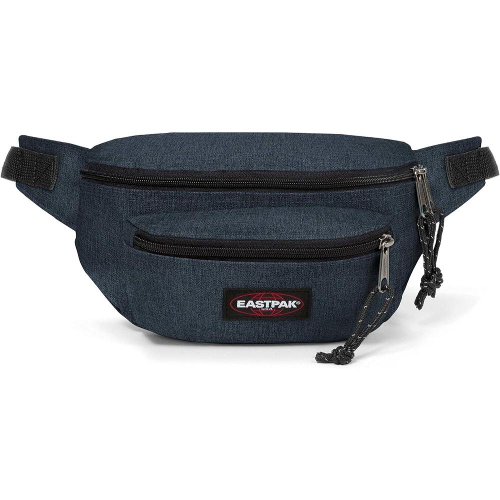 imageEastpak Doggy Bag  3L Waistpack with Front ampamp Back Zip Pockets Adjustable Belt Lightweight ampamp VeganFriendly Ultra MarineTriple Denim