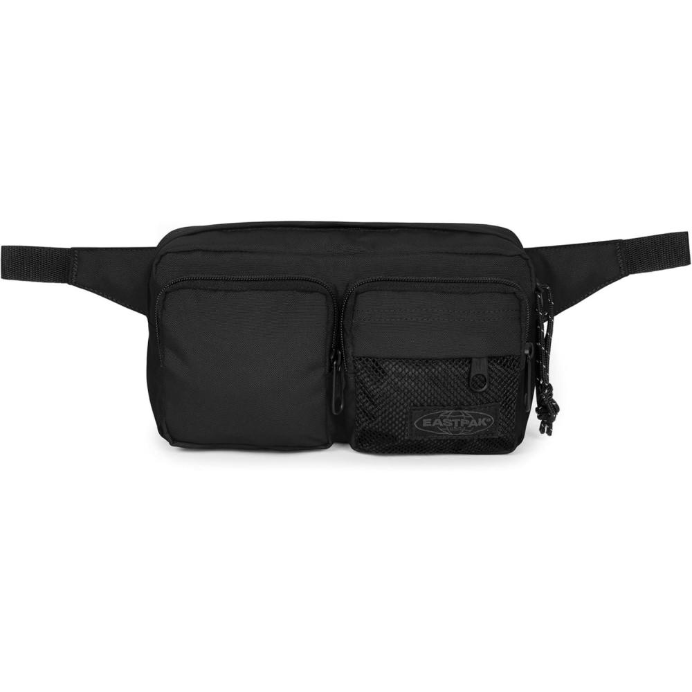 imageEastpak Double Crossbody  3L WaterResistant Bag with Dual Front Zip Pockets Adjustable Strap Quilted BackTarp Blue