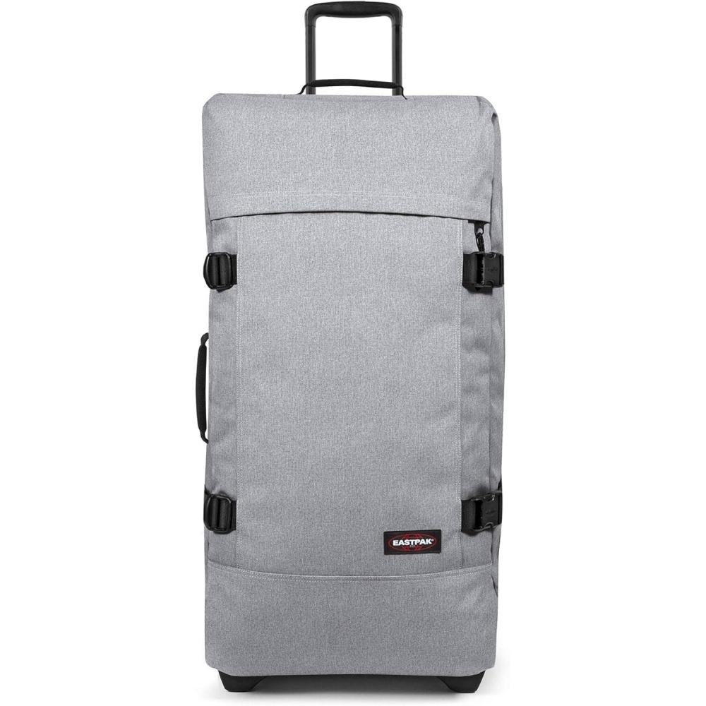 imageEastpak Tranverz L  121L Large Wheeled Luggage with Dual Compartments TSA Lock Compression Straps ampamp SmoothWheeling System Sunday GreySunday Grey