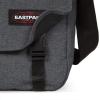 EASTPAK Delegate + – 20L Weatherproof Shoulder Bag with 17″ Laptop Sleeve, Trolley Strap, Reflective Details, Adjustable Padded Strap, Tarp Black(Black Denim)