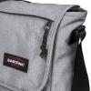 EASTPAK Delegate + – 20L Weatherproof Shoulder Bag with 17″ Laptop Sleeve, Trolley Strap, Reflective Details, Adjustable Padded Strap, Tarp Black(Sunday Grey)