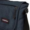 EASTPAK Delegate + – 20L Weatherproof Shoulder Bag with 17″ Laptop Sleeve, Trolley Strap, Reflective Details, Adjustable Padded Strap, Tarp Black(Triple Denim)