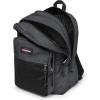 EASTPAK Pinnacle – 38L Everyday Backpack with Dual Compartments, Organizer Front Pocket, Quilted Back Panel & Shaped Shoulder Straps, Black(Black Denim)