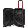 EASTPAK Resist’R Zip S – 34L Hardshell Suitcase with Dual Compartments, TSA Lock, Silent 360° Spinner Wheels & Water-Resistant Design, Black(Black)
