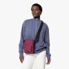 EASTPAK The One – Compact Crossbody Bag with Multiple Zipped Pockets, Adjustable Strap, Everyday Utility(Wine Burgundy)