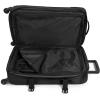 EASTPAK Trans4 M – 68L Large Wheeled Luggage with Dual Compartments, TSA Lock, 360° Spinner Wheels, and Diamond-Embossed Handle, Black(Tarp Black2)