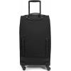 EASTPAK Trans4 M – 68L Large Wheeled Luggage with Dual Compartments, TSA Lock, 360° Spinner Wheels, and Diamond-Embossed Handle, Black(Tarp Black2)