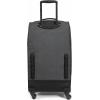 EASTPAK Trans4 M – 68L Large Wheeled Luggage with Dual Compartments, TSA Lock, 360° Spinner Wheels, and Diamond-Embossed Handle, Black(Ultra Marine)