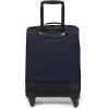 EASTPAK Trans4 S – 44L Large Wheeled Luggage with Dual Compartments, TSA Lock, 360° Spinner Wheels, and Diamond-Embossed Handle, Black(Aviator Blue)