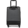 EASTPAK Trans4 S – 44L Large Wheeled Luggage with Dual Compartments, TSA Lock, 360° Spinner Wheels, and Diamond-Embossed Handle, Black(Checker Dark Grey/Black)