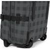 Eastpak Tranverz L – 121L Large Wheeled Luggage with Dual Compartments, TSA Lock, Compression Straps & Smooth-Wheeling System, Sunday Grey(Checker Dark Grey/Black)
