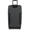 Eastpak Tranverz L – 121L Large Wheeled Luggage with Dual Compartments, TSA Lock, Compression Straps & Smooth-Wheeling System, Sunday Grey(Checker Dark Grey/Black)