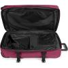 Eastpak Tranverz L – 121L Large Wheeled Luggage with Dual Compartments, TSA Lock, Compression Straps & Smooth-Wheeling System, Sunday Grey(Wine Burgundy)