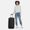 Eastpak Tranverz M – 78L Large Wheeled Luggage with Dual Compartments, TSA Lock, Compression Straps & Smooth-Wheeling System, Black(Blakoutstripred)