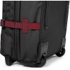 Eastpak Tranverz M – 78L Large Wheeled Luggage with Dual Compartments, TSA Lock, Compression Straps & Smooth-Wheeling System, Black(Blakoutstripred)