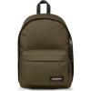 EASTPAK Out Of Office – 31L Backpack with Dual Compartments, 16” Laptop Sleeve, Security Pocket, Bottle Holder & Air Mesh Straps, Black Denim(Army Olive)