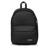 EASTPAK Out Of Office – 31L Backpack with Dual Compartments, 16” Laptop Sleeve, Security Pocket, Bottle Holder & Air Mesh Straps, Black Denim(Black)