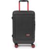 EASTPAK Resist’R Zip Cabin – 28L Hardshell Carry-On with Dual Compartments, 360° Spinner Wheels, TSA Lock & Telescopic Handle, Black(Black)