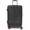 EASTPAK Resist’R Zip M – 63L Hardshell Suitcase with Dual Compartments, TSA Lock, Silent 360° Spinner Wheels & Water-Resistant Design, Black(Black)