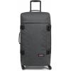 EASTPAK Trans4 L – 80L Large Wheeled Luggage with Dual Compartments, TSA Lock, 360° Spinner Wheels, and Diamond-Embossed Handle, Ultra Marine(Dark Grass)
