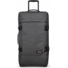 Eastpak Tranverz M – 78L Large Wheeled Luggage with Dual Compartments, TSA Lock, Compression Straps & Smooth-Wheeling System, Black(Black Denim)