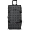 Eastpak Tranverz M – 78L Large Wheeled Luggage with Dual Compartments, TSA Lock, Compression Straps & Smooth-Wheeling System, Black(Checkered Dark Grey)