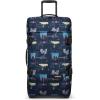 Eastpak Tranverz M – 78L Large Wheeled Luggage with Dual Compartments, TSA Lock, Compression Straps & Smooth-Wheeling System, Black(Shapes Blue)